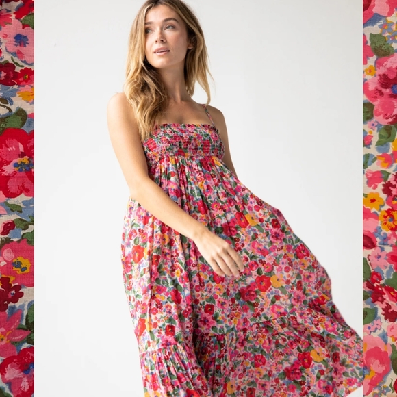 NWT Natural Life Convertible Maxi Skirt Dress Floral Tiered Garden Sz S - Picture 12 of 14